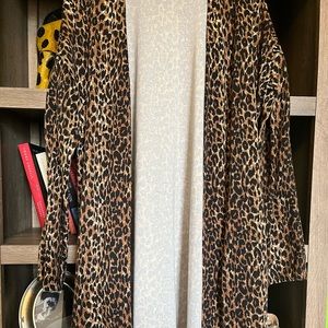Leopard Print Duster Cardigan